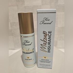 TOO FACED Makeup Insurance 18 HR Longwear Setting Spay Blue Light Defense 4oz
